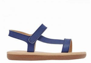 Kids' Ancient Greek Sandals Little Iasonas Soft Casual Sandals Dark Blue | GQP4688HM