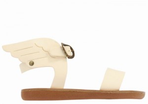 Kids' Ancient Greek Sandals Little Ikaria Soft Casual Sandals White | VLI273NE