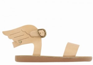 Kids' Ancient Greek Sandals Little Ikaria Soft Casual Sandals Beige | UPL7699EF