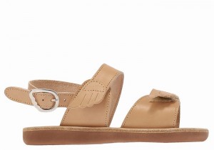 Kids' Ancient Greek Sandals Little Iliada Soft Casual Sandals Beige | WEI7925HI