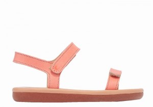 Kids' Ancient Greek Sandals Little Poros Soft Casual Sandals Pink | KZM6524ES