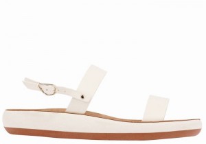 Women Ancient Greek Sandals Clio Comfort Casual Sandals White | VGI986BD