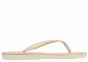 Women Ancient Greek Sandals Saionara Flip Flops White | WAR7349WK