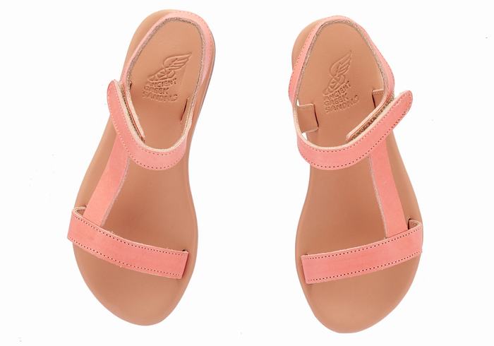 Kids' Ancient Greek Sandals Little Iasonas Soft Casual Sandals Pink | ZZF1776LR