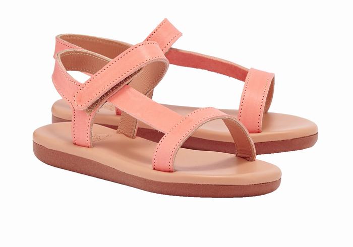 Kids' Ancient Greek Sandals Little Iasonas Soft Casual Sandals Pink | ZZF1776LR