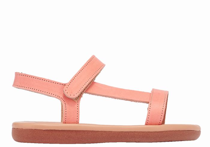 Kids\' Ancient Greek Sandals Little Iasonas Soft Casual Sandals Pink | ZZF1776LR