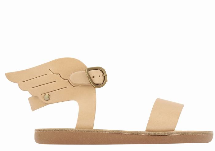 Kids\' Ancient Greek Sandals Little Ikaria Soft Casual Sandals Beige | UPL7699EF