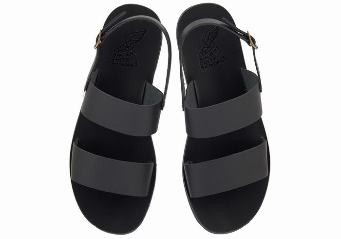 Men Ancient Greek Sandals Dinatos Casual Sandals Black | IIN9430DQ