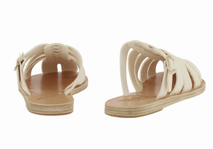 Women Ancient Greek Sandals Cosmia Fisherman Sandals White | PAE8118ZX