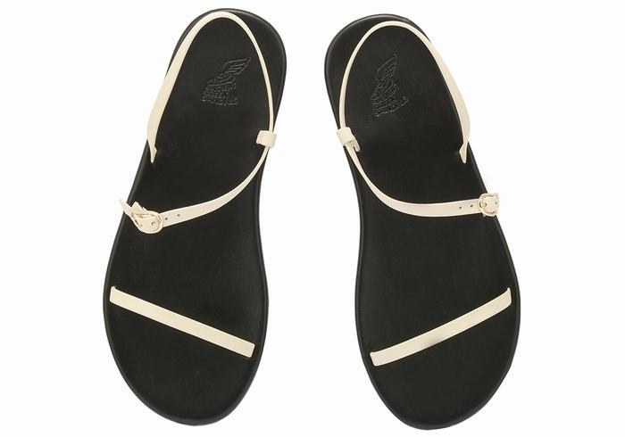 Women Ancient Greek Sandals Niove Back-Strap Sandals White | JTI9083TW